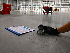 Testing A Warehouse Floor at Konfloor