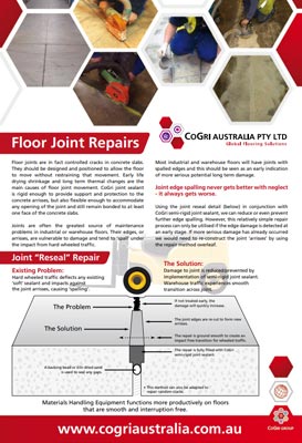 CoGri Australia Joint Repairs Leaflet